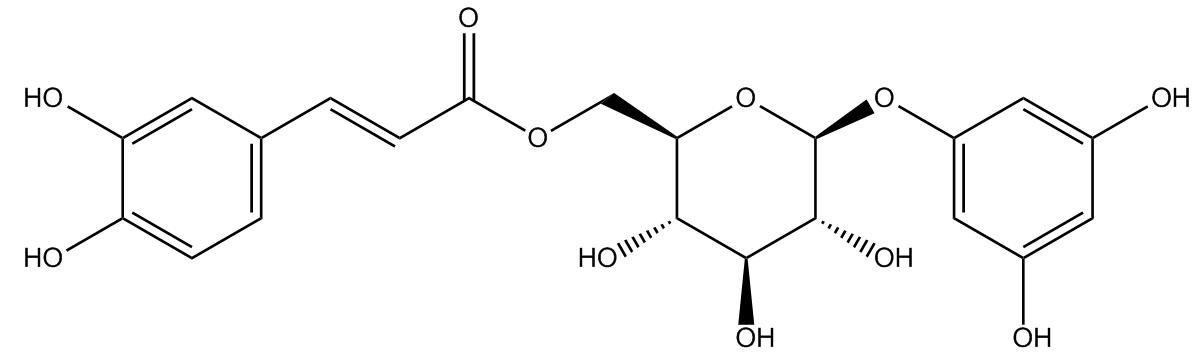 3,5-二羥基苯基-1-O-[6'-O-(E)-咖啡酰基]-β-D-葡萄糖苷
