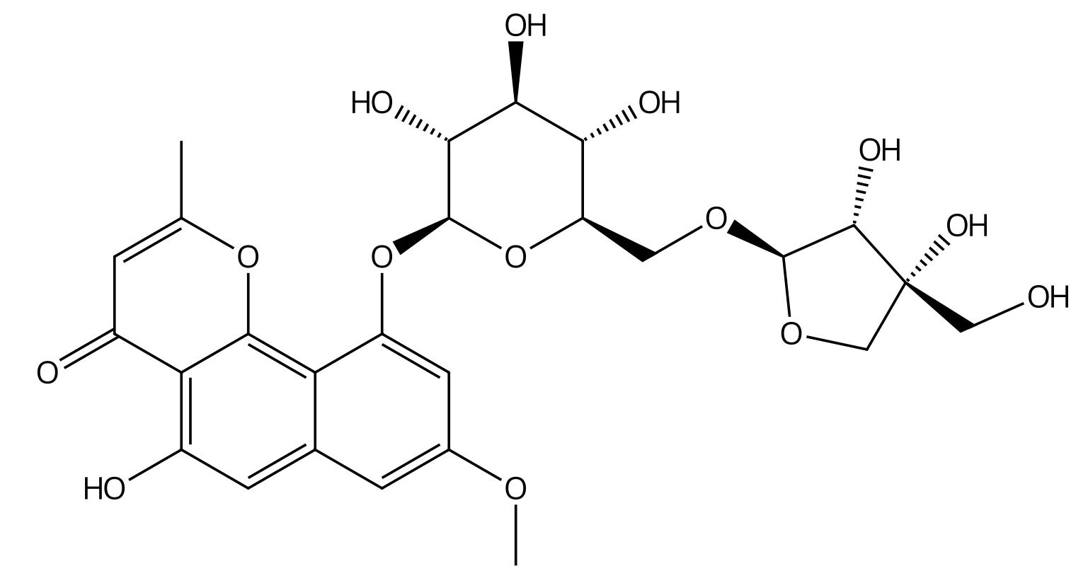 異紅鐮霉素-10-O-β-D-芹糖(1→6)-O-β-D-葡萄糖苷 CAS 2798928-90-0